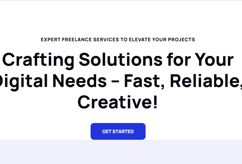Abdullah Freelancer Website Design Abdullah Freelancer website homepage showcasing professional portfolio layout and personal branding